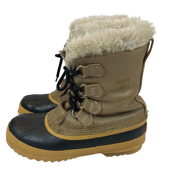 Sorel Manitou Winter Boots Insulated Waterproof Women Size 10 - Picture 15 of 15